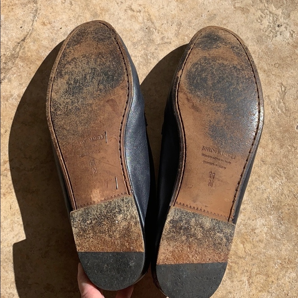 Bruno Magli Pisces Navy Blue Loafers - Picture 12 of 16